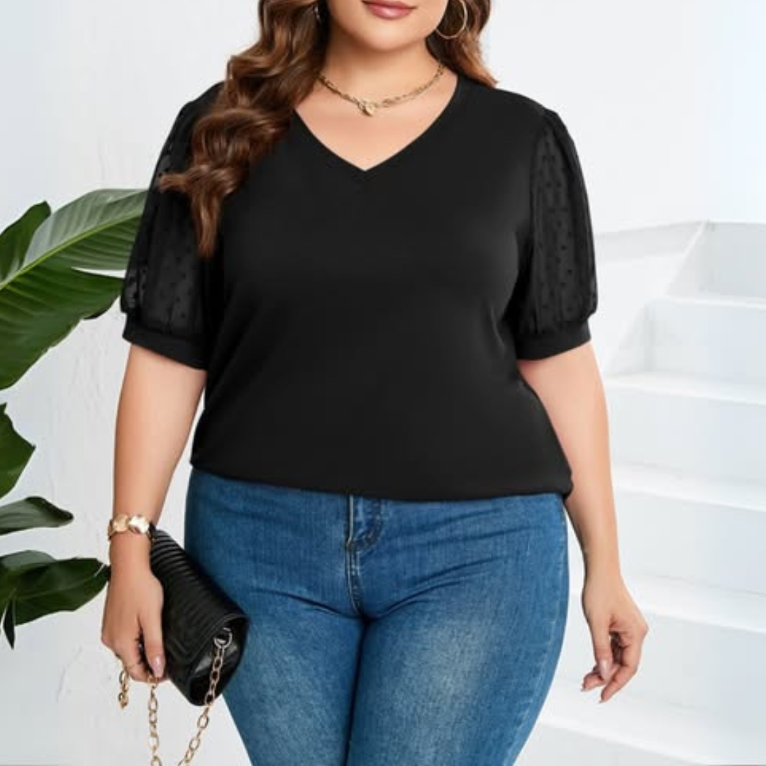 Wassa | Elegant Top With V-neck