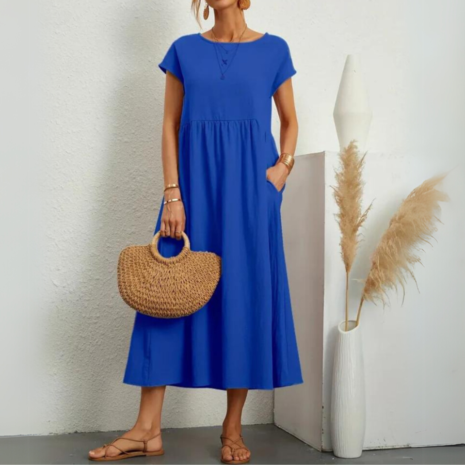Laurie | Premium Cotton Midi Dress
