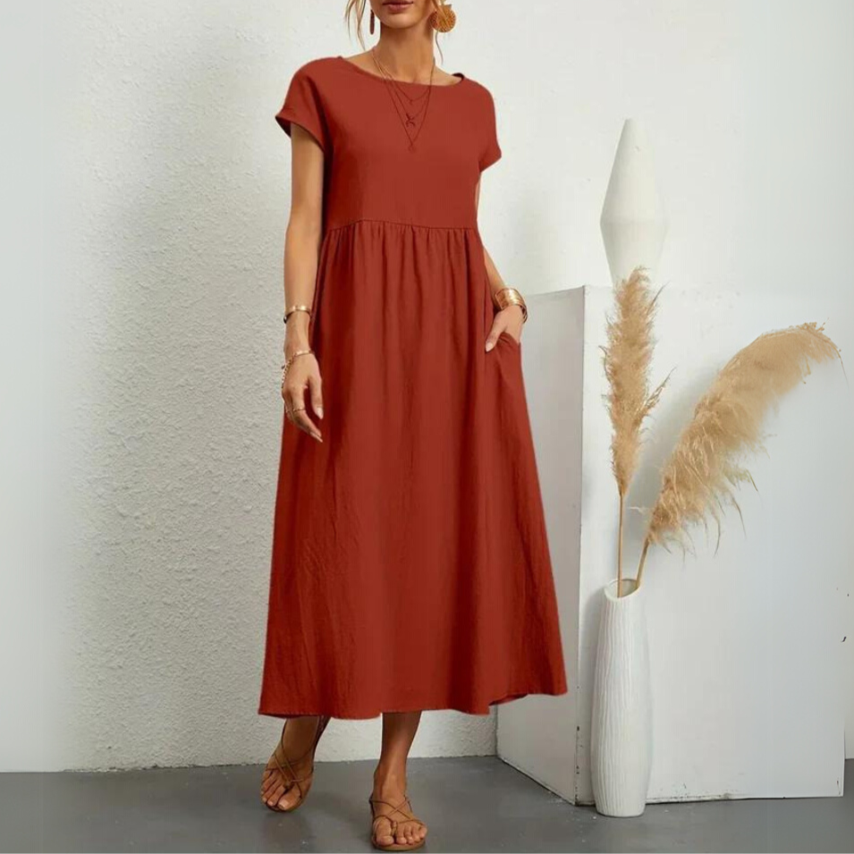 Laurie | Premium Cotton Midi Dress