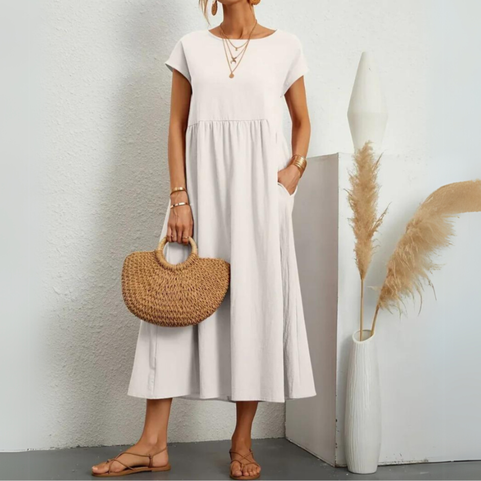 Laurie | Premium Cotton Midi Dress