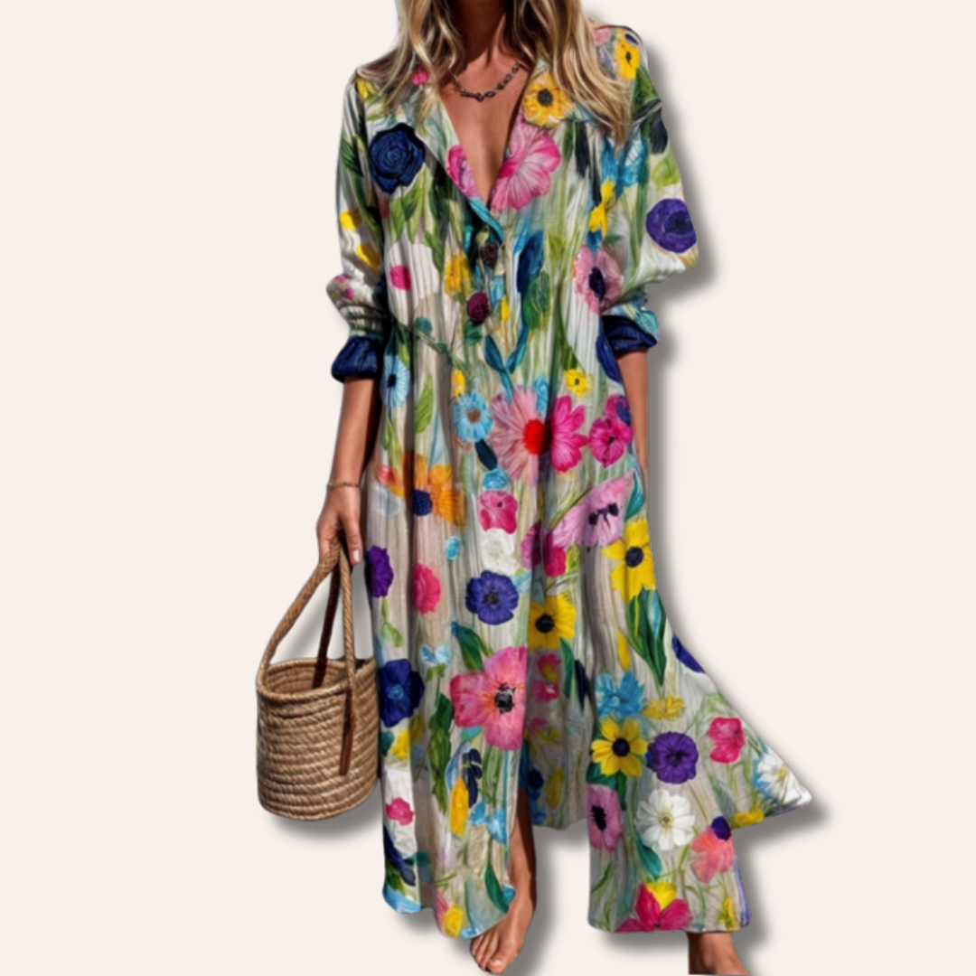 Angela | Women’s Bohemian Chic Dress | Midi