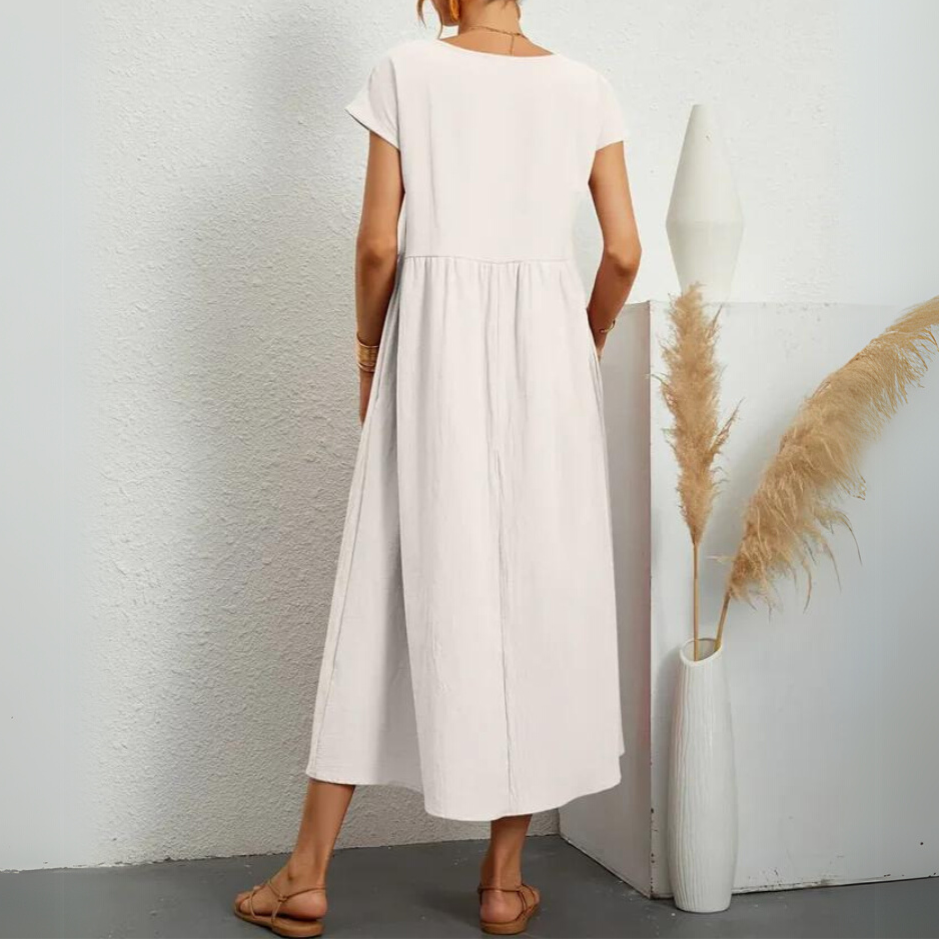 Laurie | Premium Cotton Midi Dress