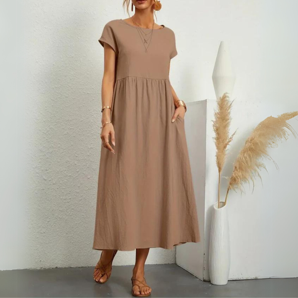 Laurie | Premium Cotton Midi Dress
