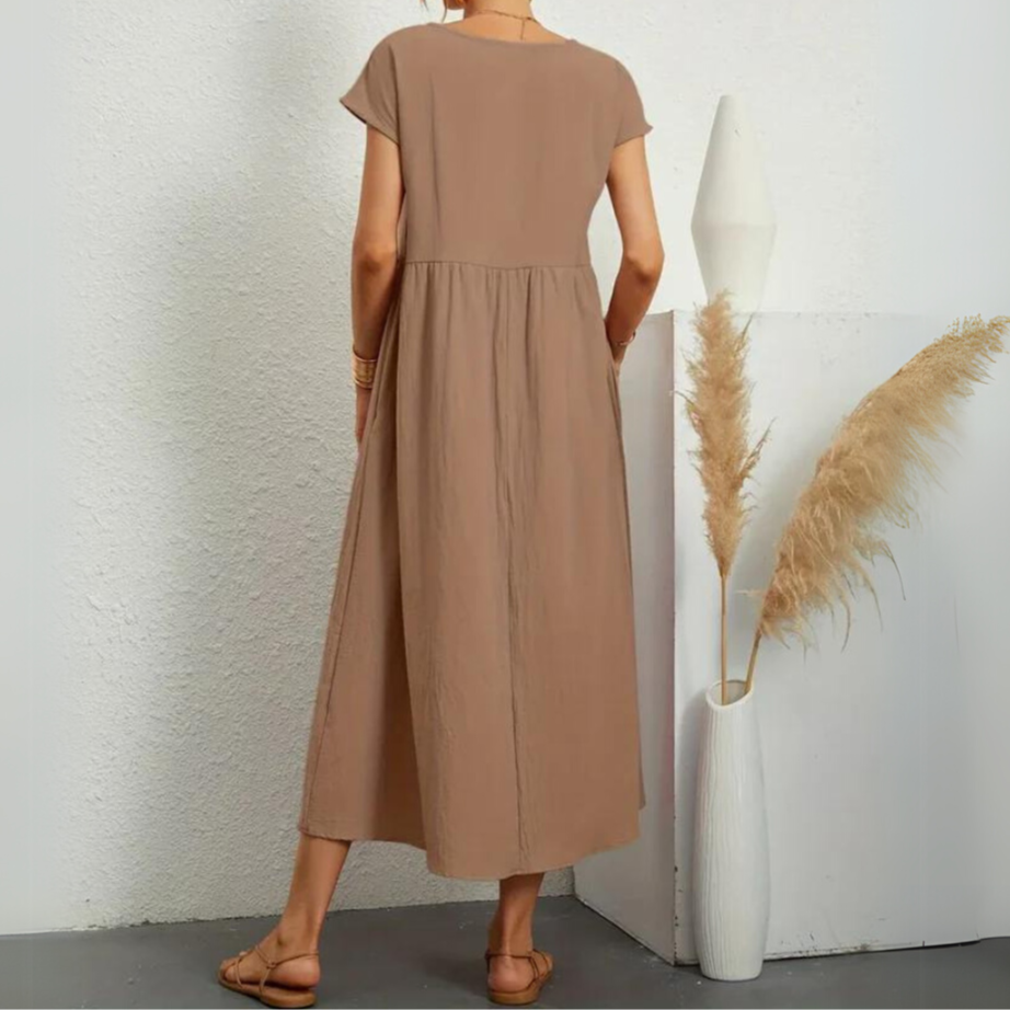 Laurie | Premium Cotton Midi Dress