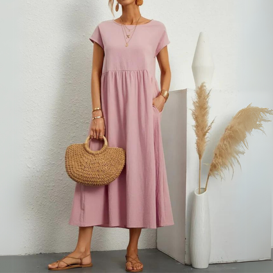 Laurie | Premium Cotton Midi Dress