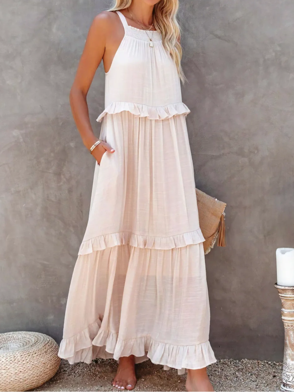 Naomi | Ruffle Breeze Maxi Dress