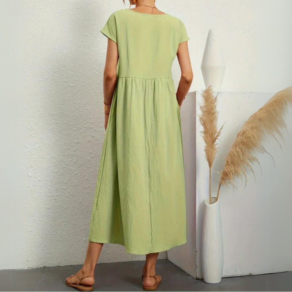 Laurie | Premium Cotton Midi Dress