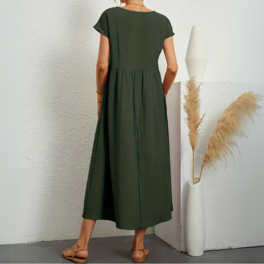 Laurie | Premium Cotton Midi Dress