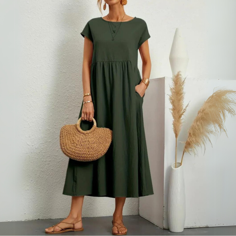 Laurie | Premium Cotton Midi Dress