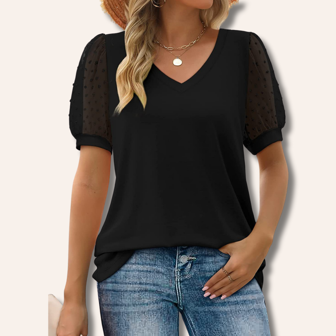 Wassa | Elegant Top With V-neck