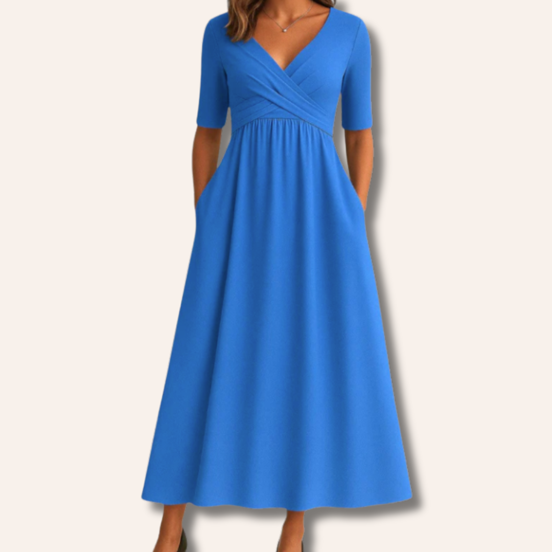Lucy | Crossed Short Sleeve Dress