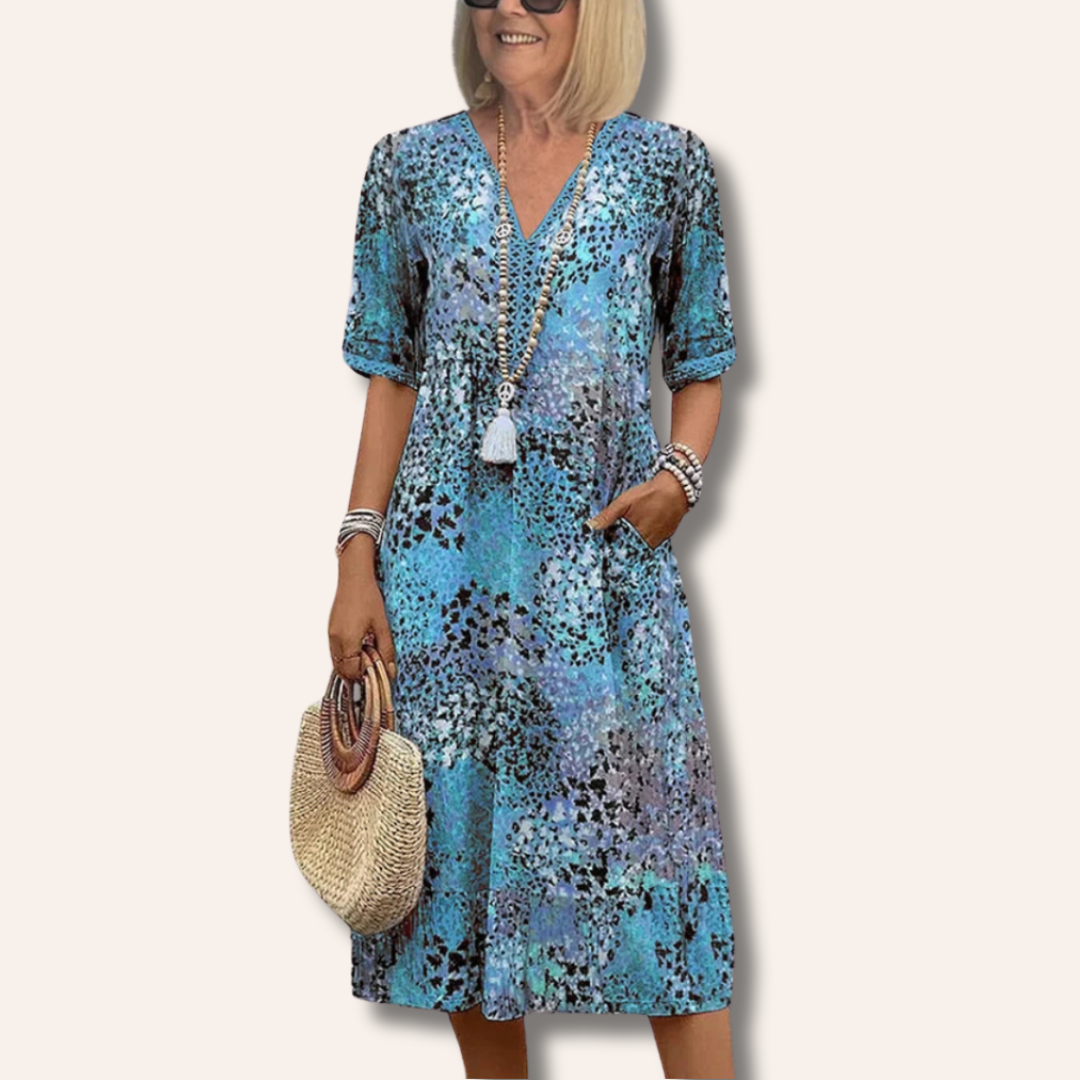 Elizabeth | Vibrant Mid Length Dress