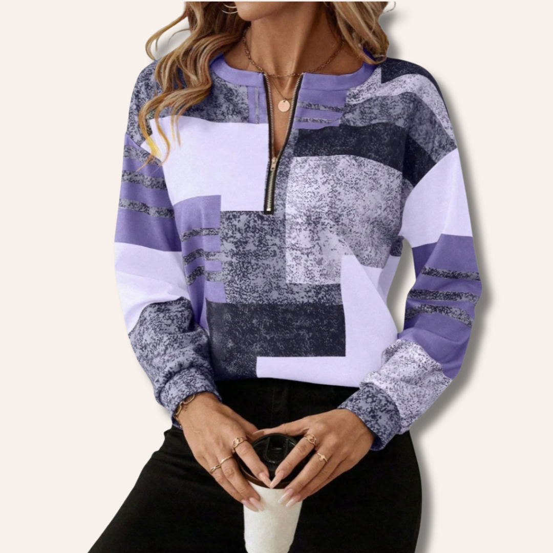 Caitlin | Elegant Half-Zip Jumper