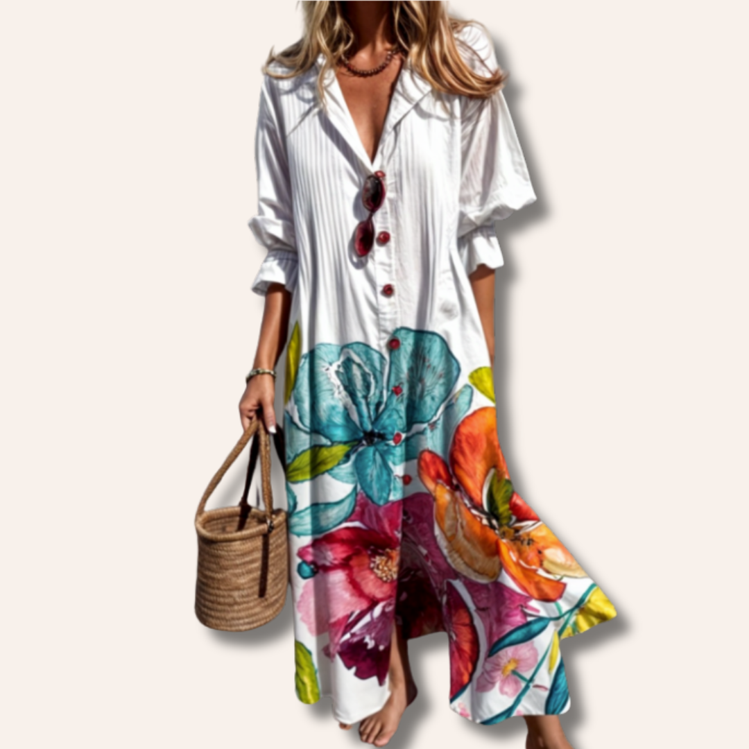 Angela | Women’s Bohemian Chic Dress | Midi