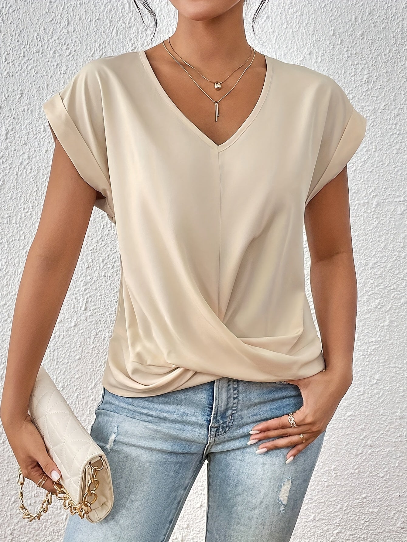 Xenna | Elegant V-Neck Top