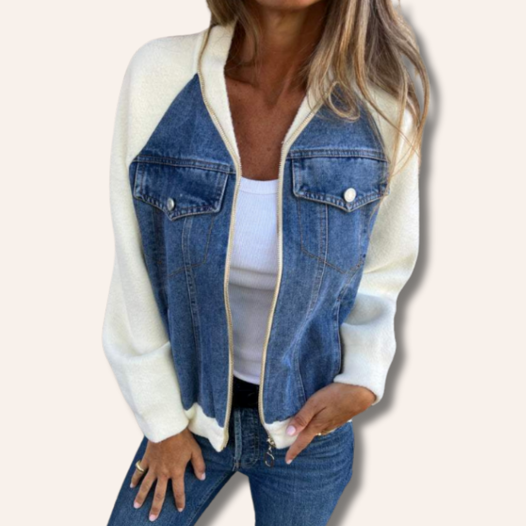 Eloise | Casual Half-Denim Jacket