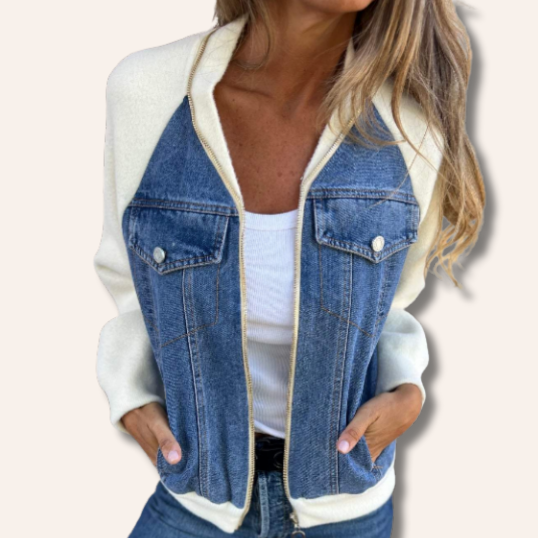 Eloise | Casual Half-Denim Jacket