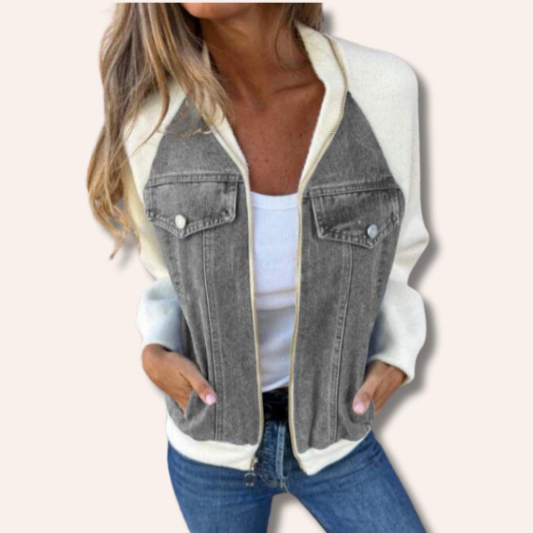 Eloise | Casual Half-Denim Jacket