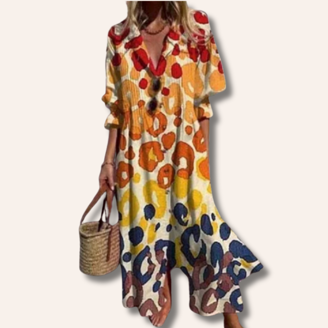 Angela | Women’s Bohemian Chic Dress | Midi