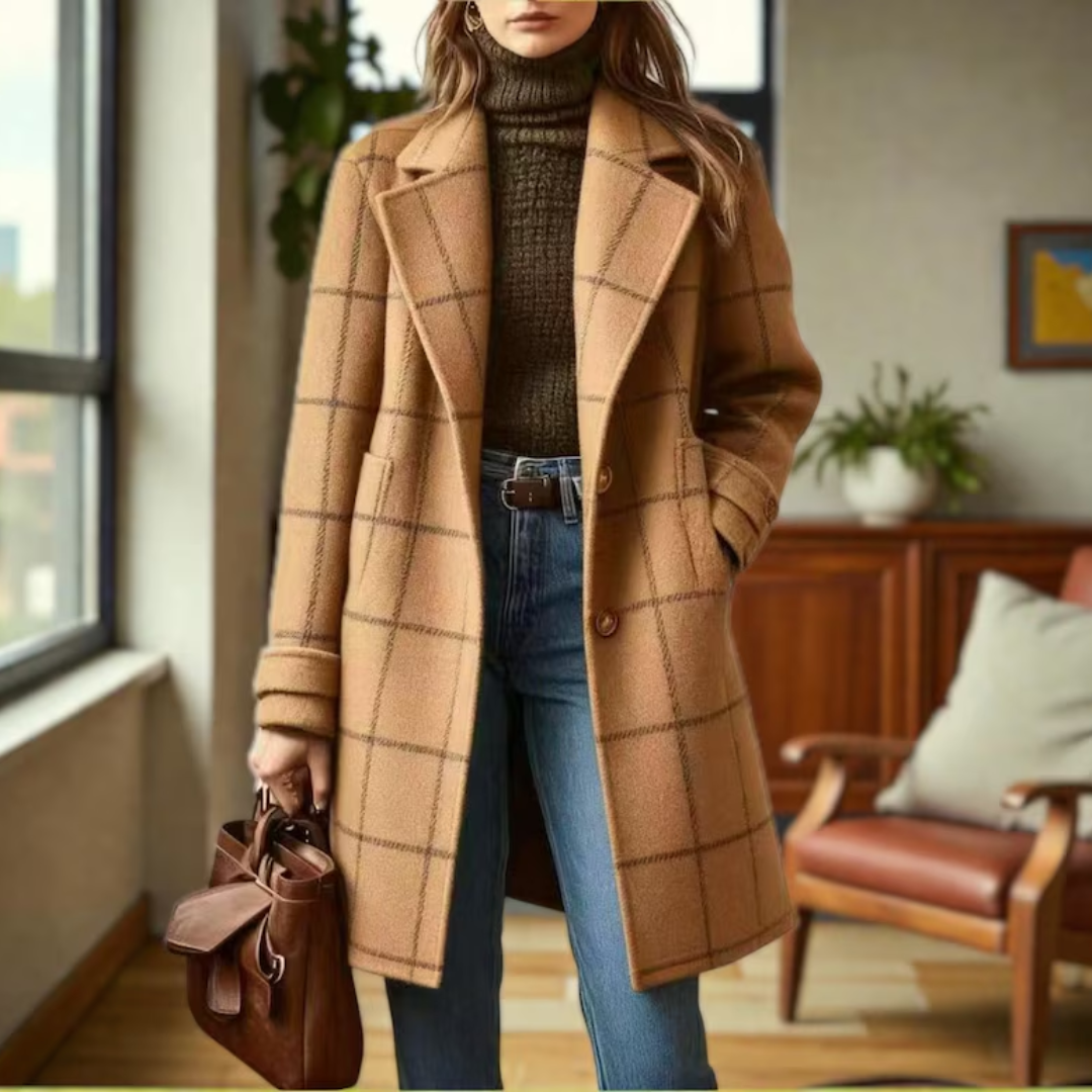 Catherine | Heritage Plaid Tweed Coat