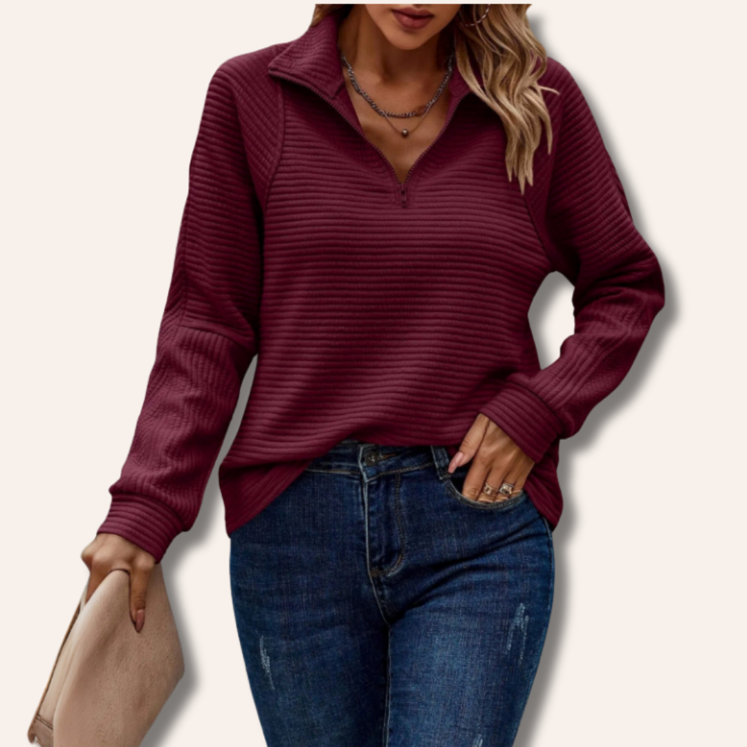 Maeve | Half-Zip Detailed Pullover