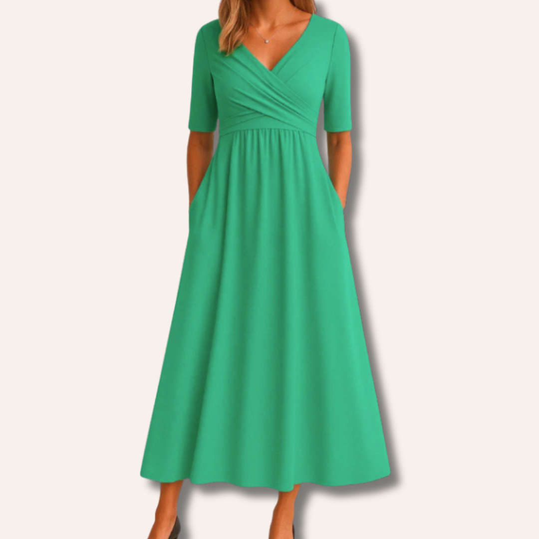Lucy | Crossed Short Sleeve Dress