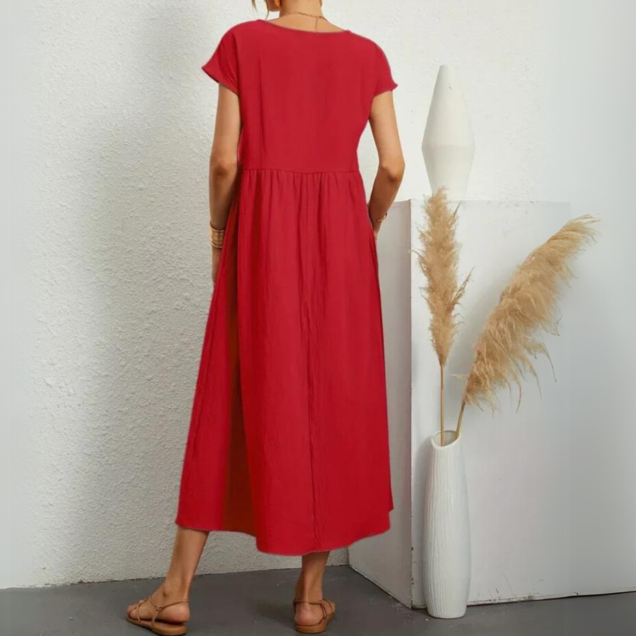 Laurie | Premium Cotton Midi Dress