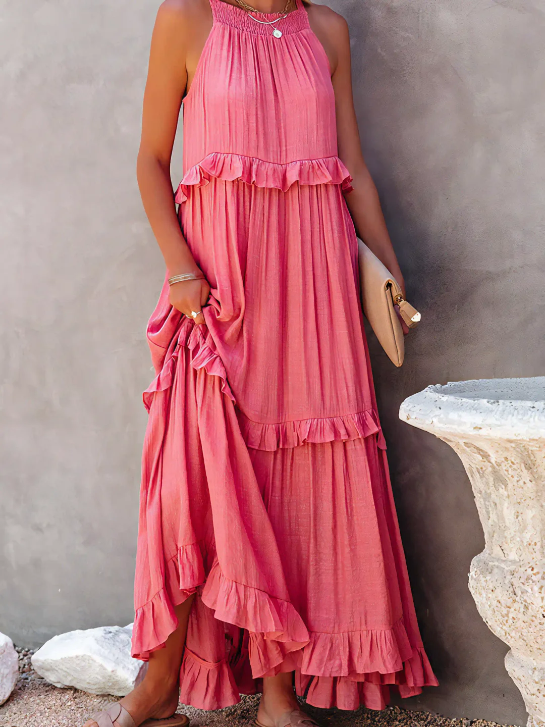Naomi | Ruffle Breeze Maxi Dress