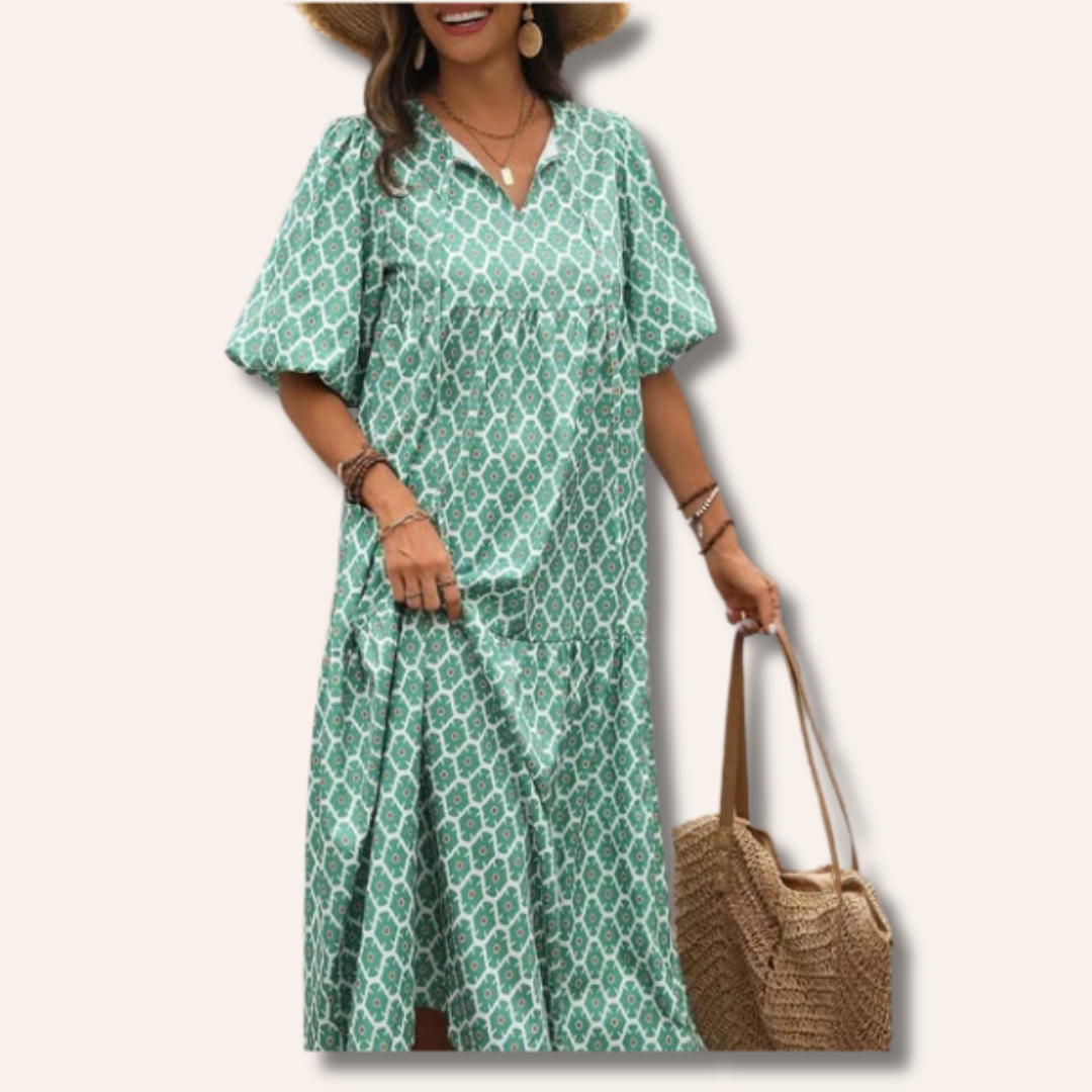 Megan | Graceful Bloom Maxi Dress