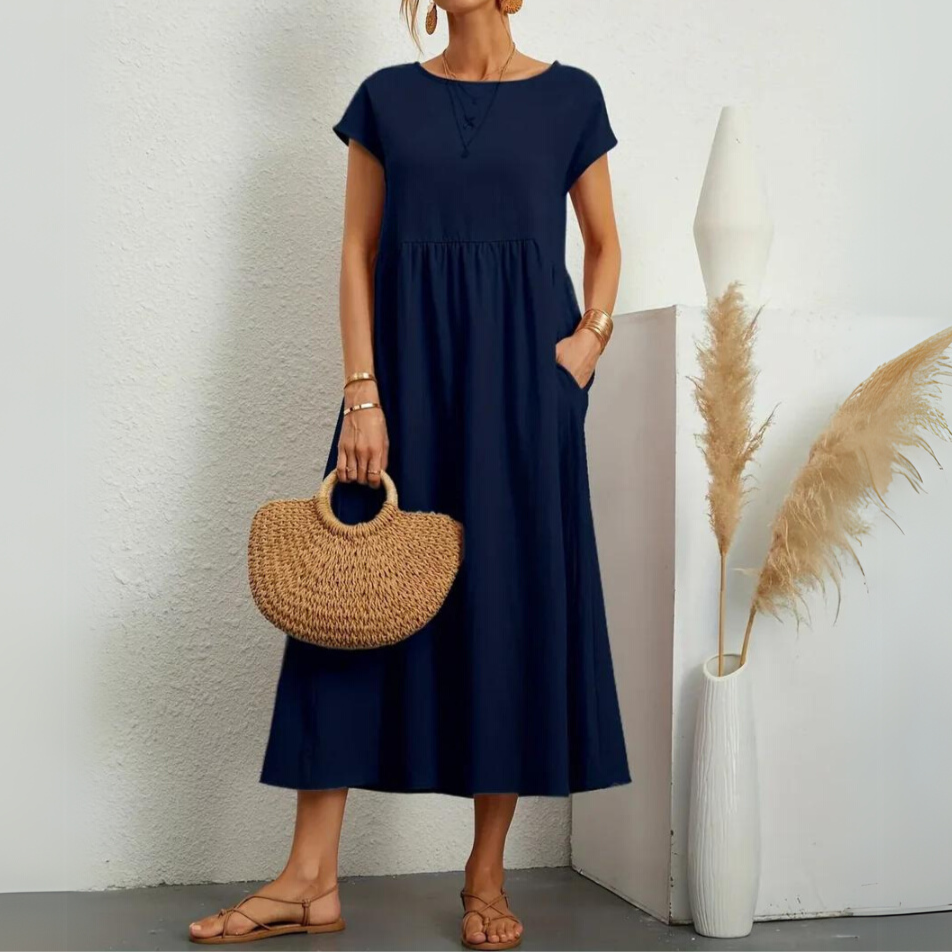 Laurie | Premium Cotton Midi Dress