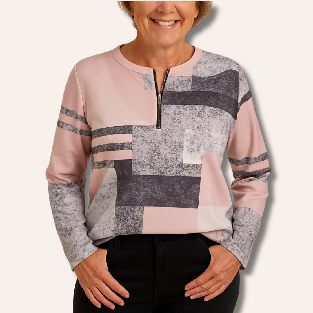 Caitlin | Elegant Half-Zip Jumper