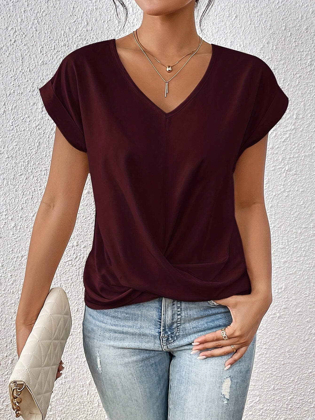 Xenna | Elegant V-Neck Top