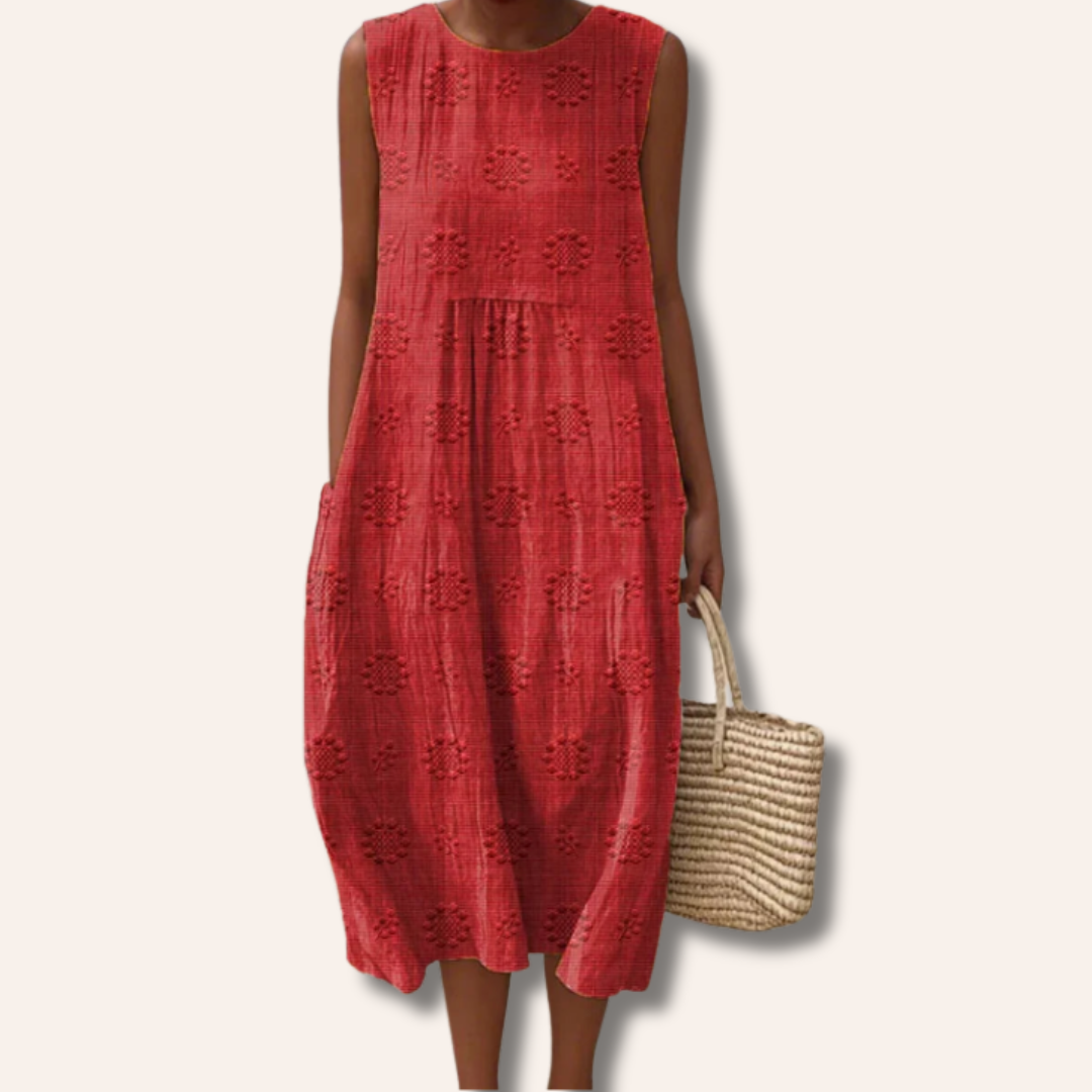Rosie | Elegant Sleeveless Cotton Dress