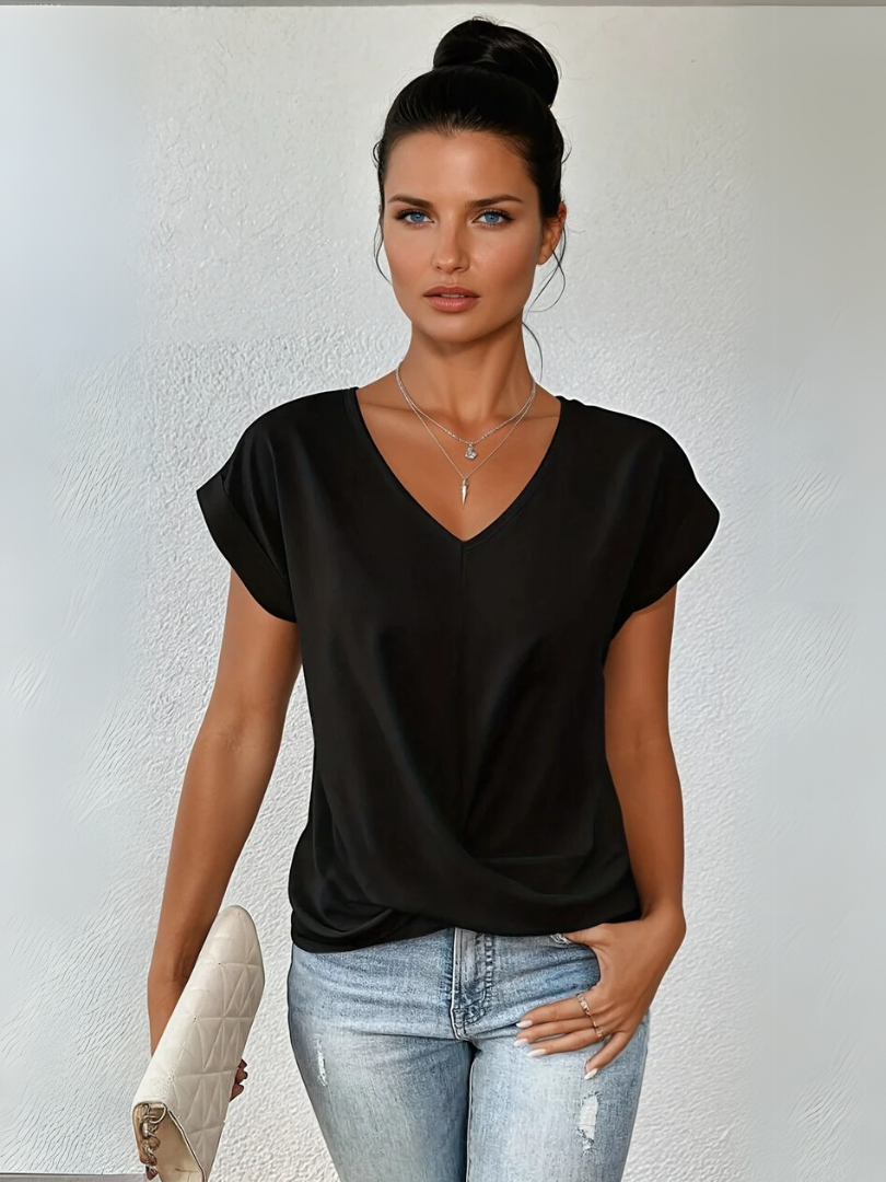 Xenna | Elegant V-Neck Top