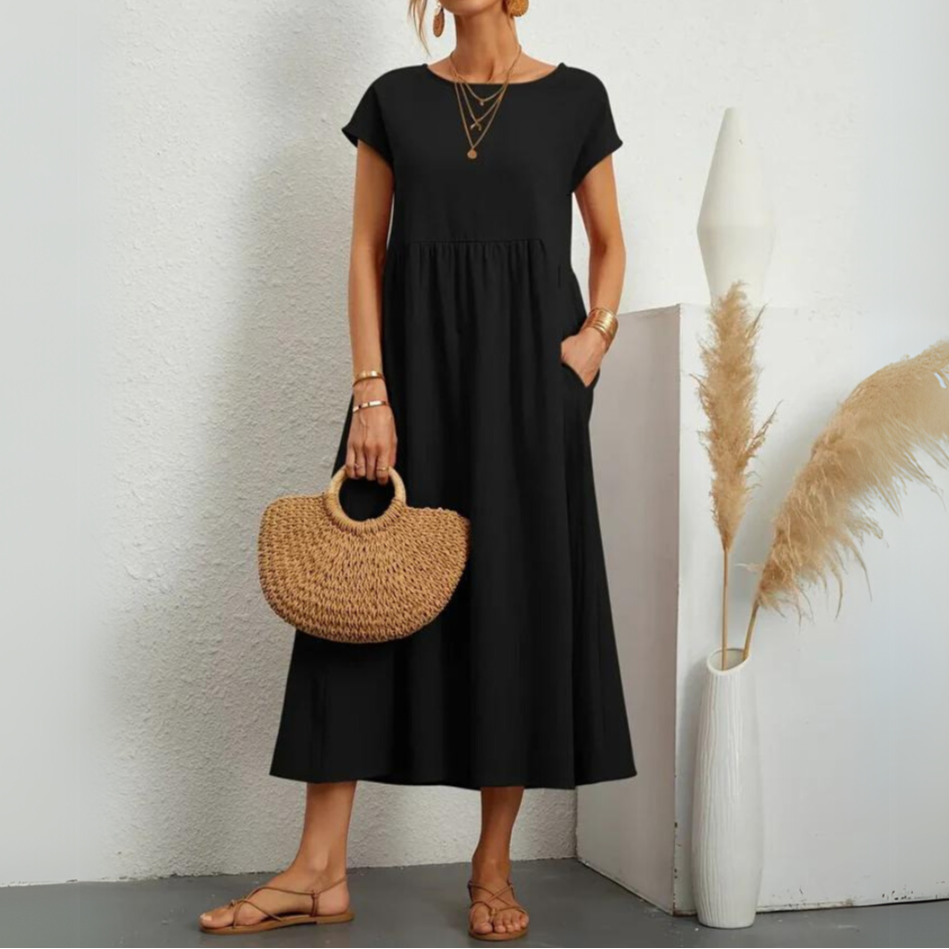 Laurie | Premium Cotton Midi Dress