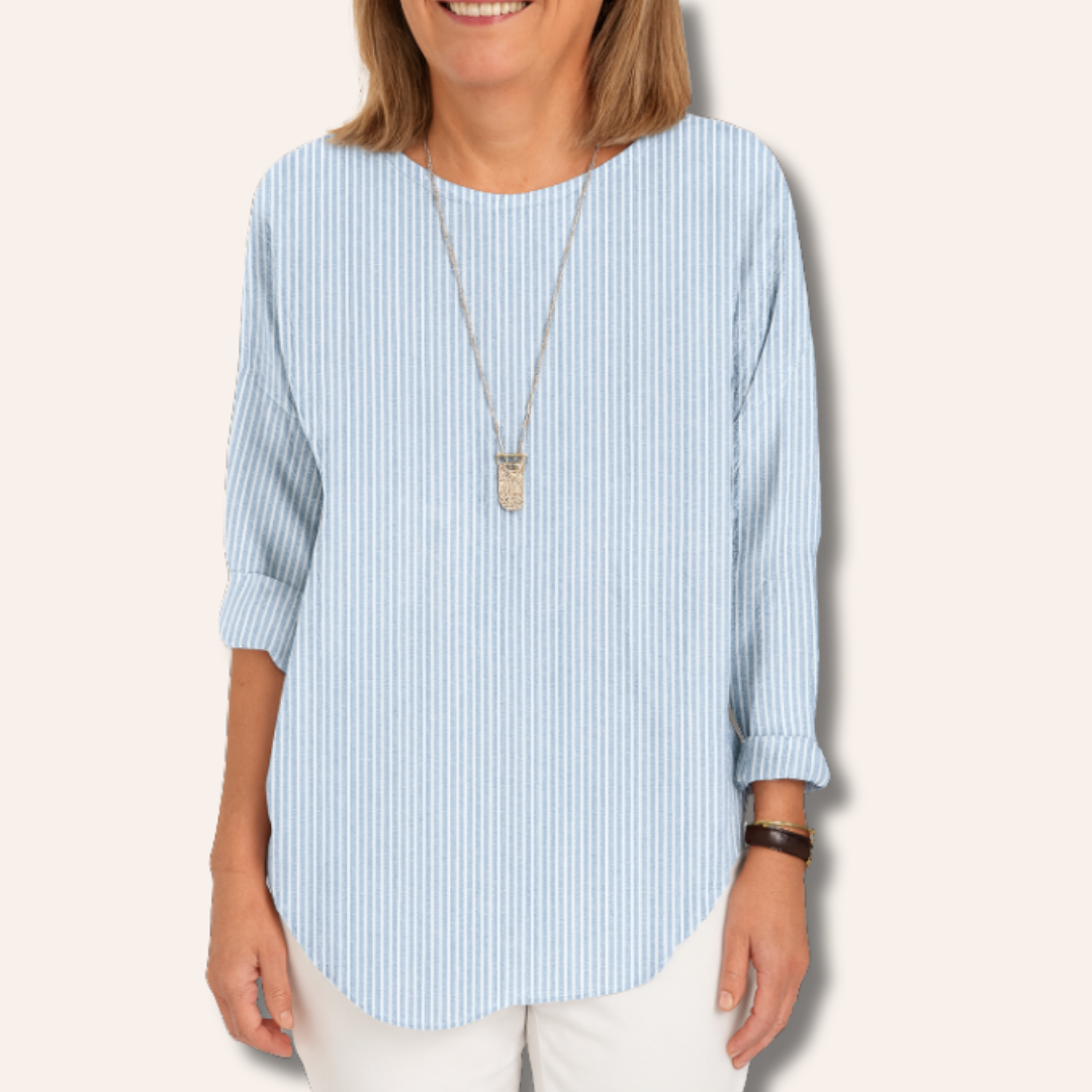 Karen | Trendy Striped Blouse