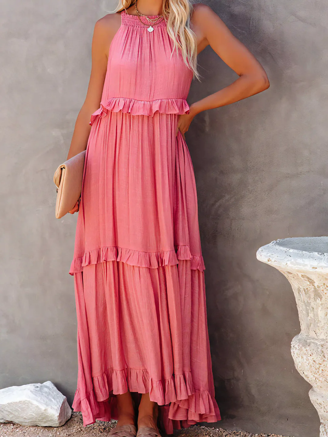 Naomi | Ruffle Breeze Maxi Dress