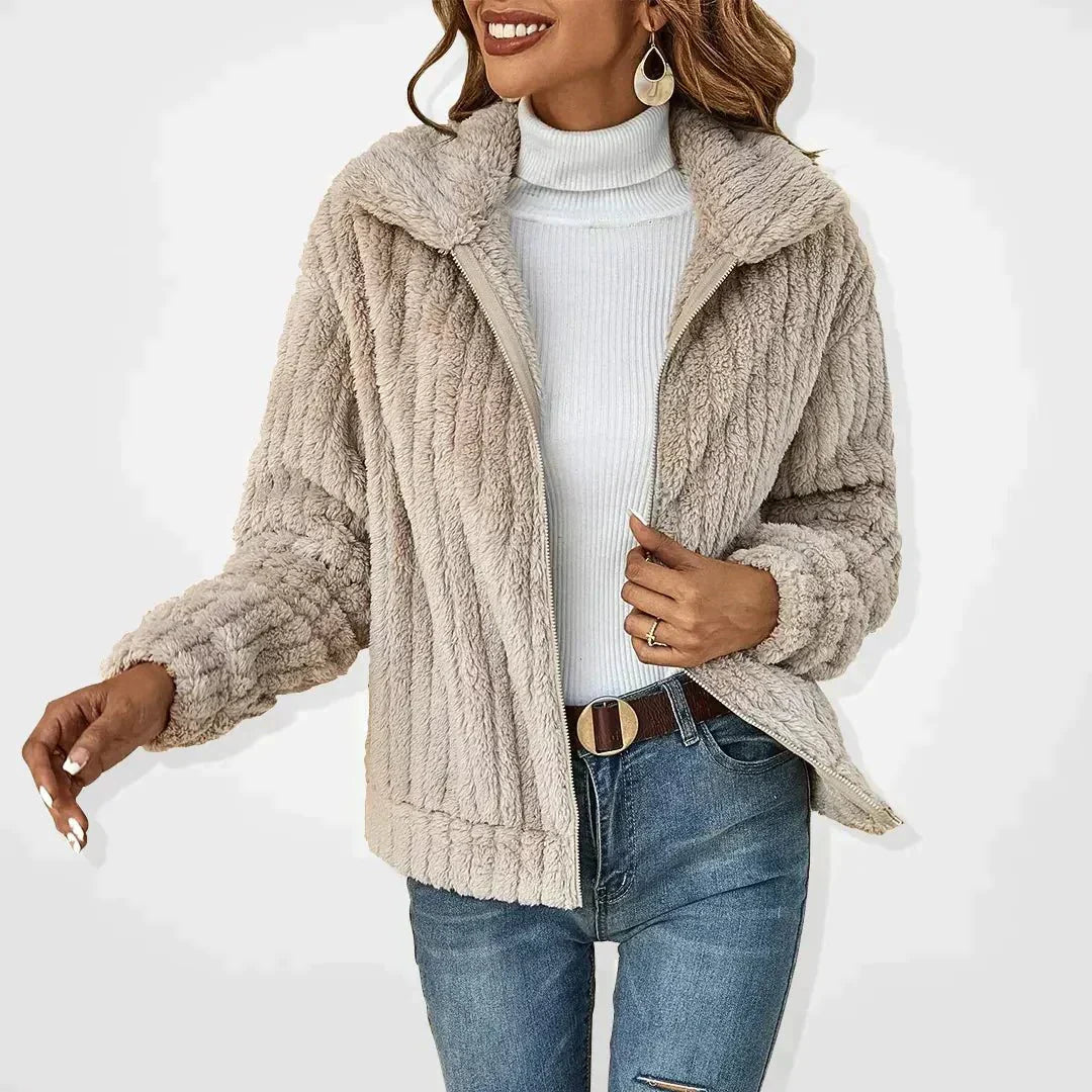 Laura | Casual Fleece Cardigan