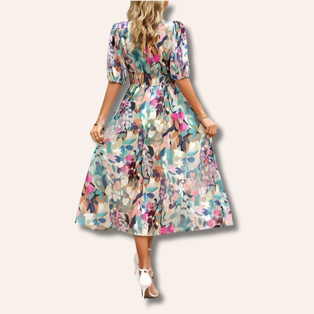 Jenna | V-neck Midi Dress