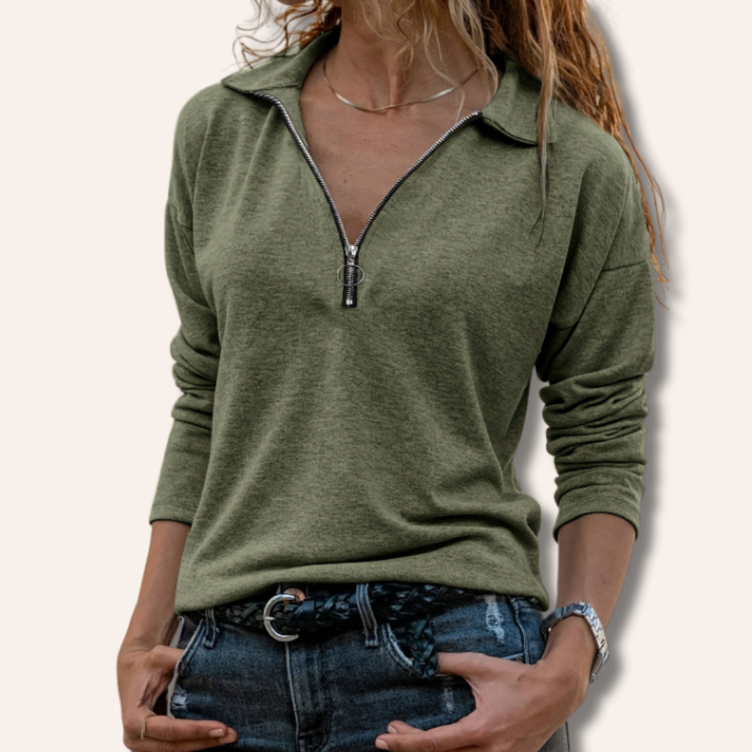 Sheila | Long-Sleeved Half Zip