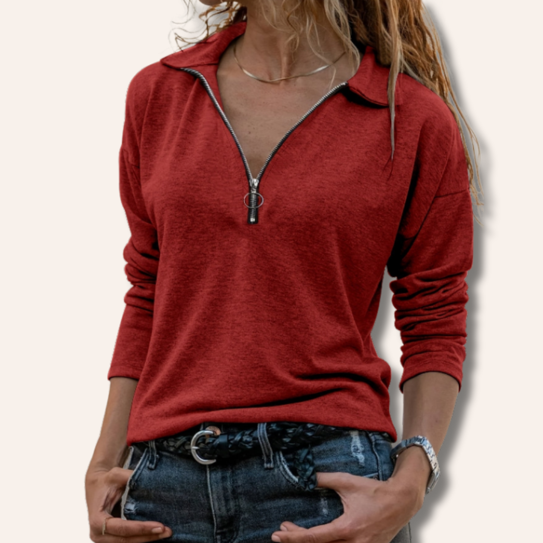 Sheila | Long-Sleeved Half Zip