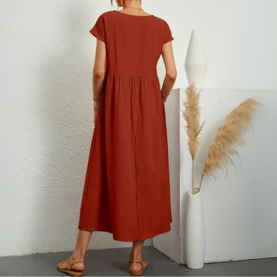 Laurie | Premium Cotton Midi Dress