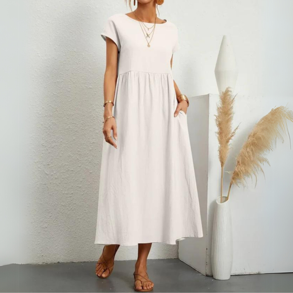Laurie | Premium Cotton Midi Dress