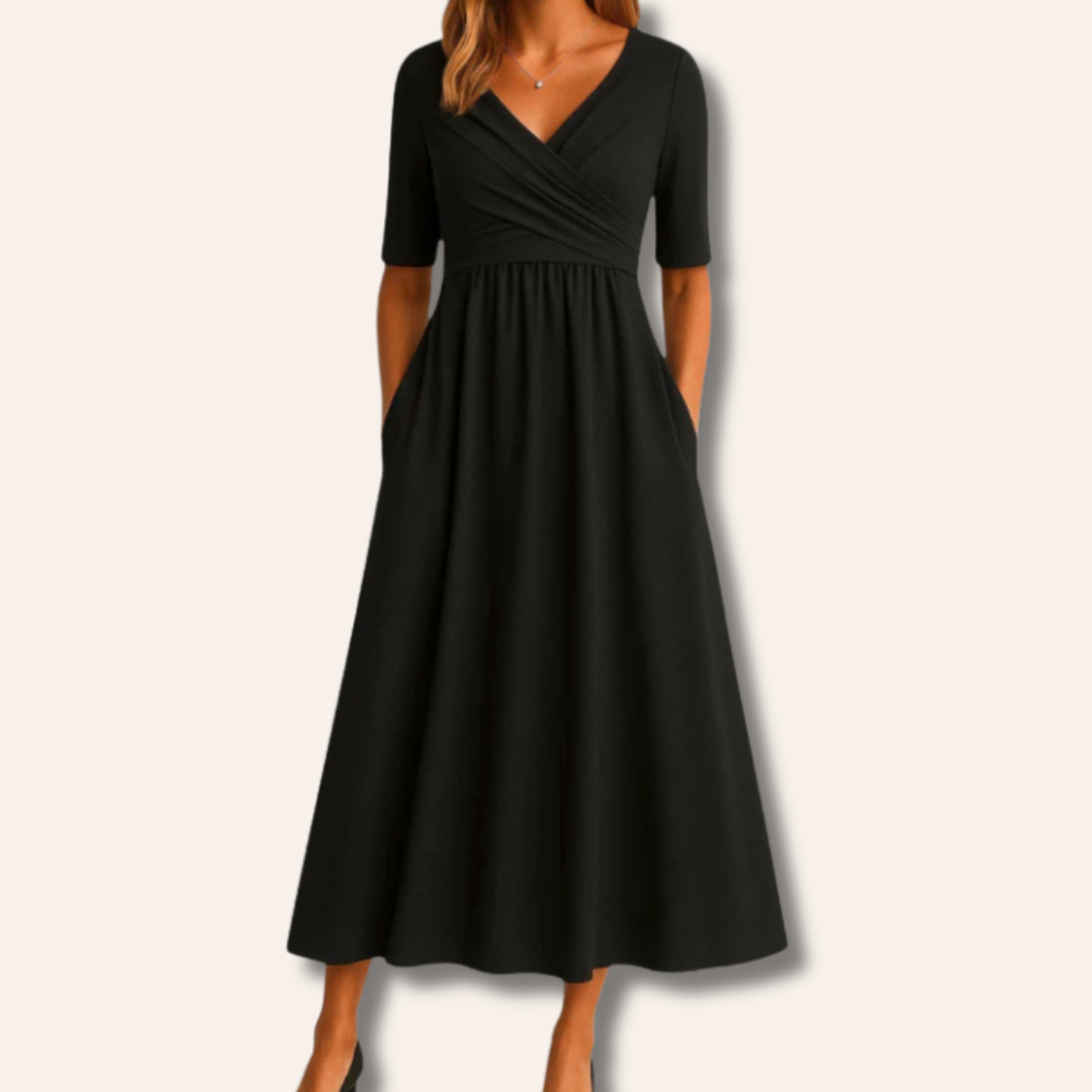Lucy | Crossed Short Sleeve Dress