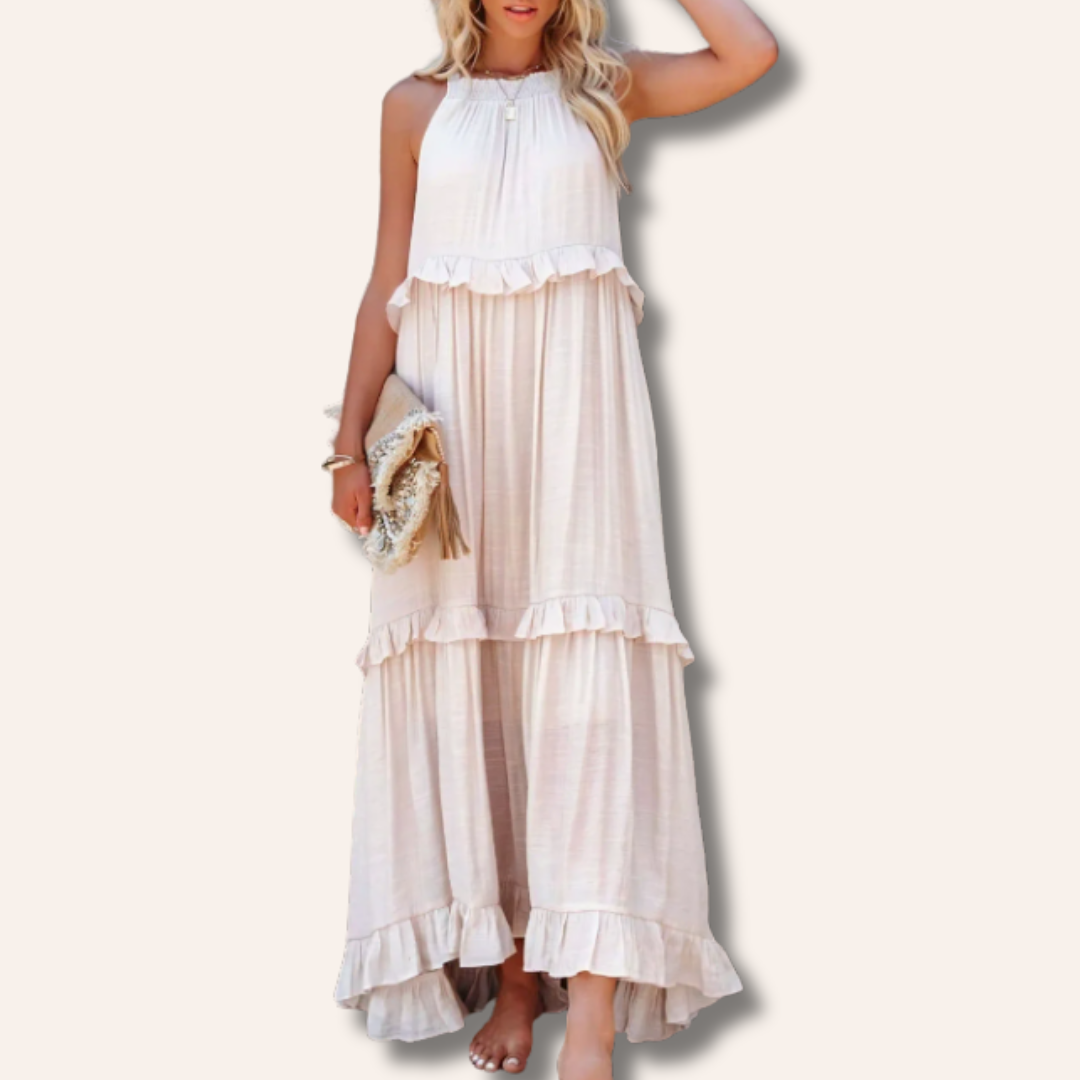 Naomi | Ruffle Breeze Maxi Dress