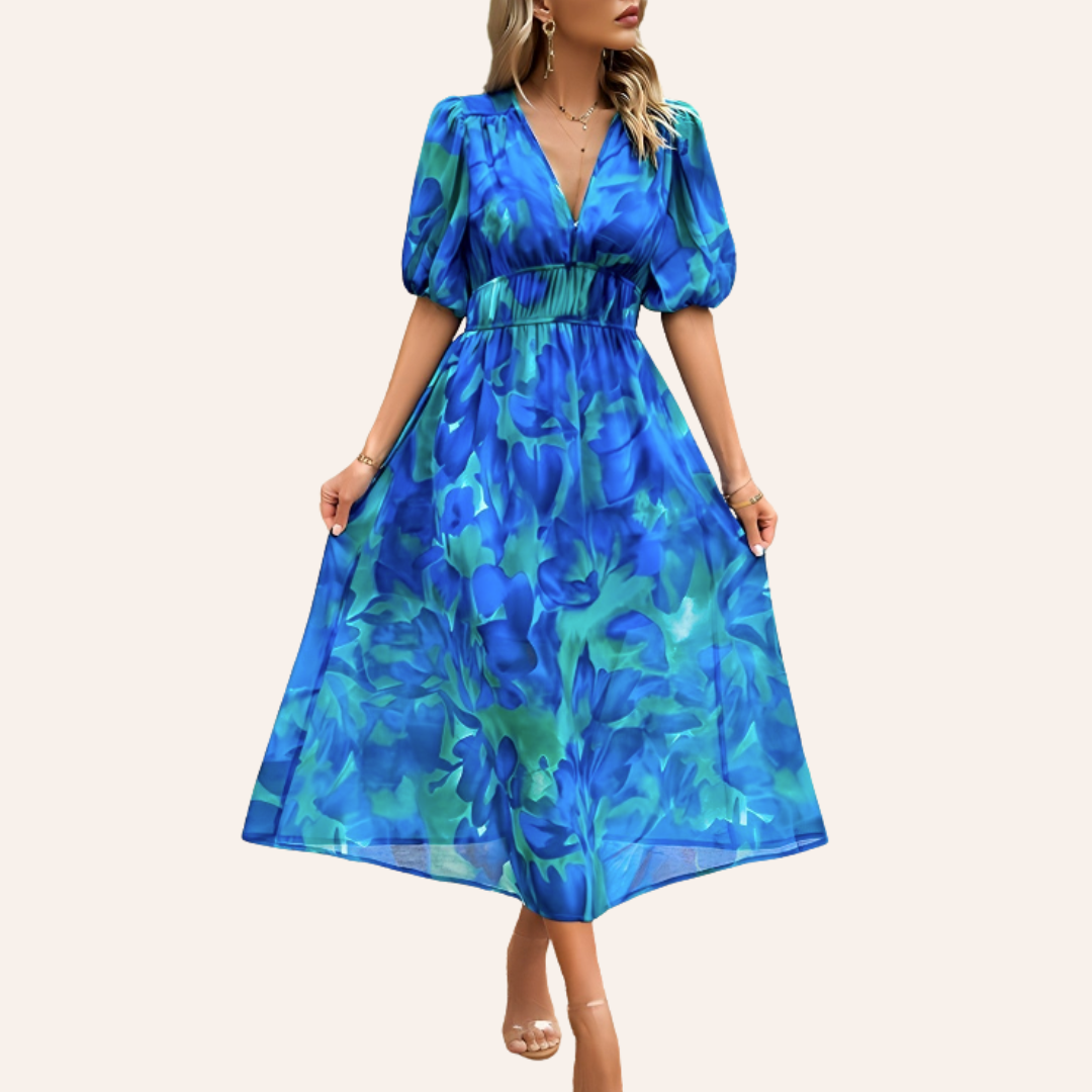 Jenna | V-neck Midi Dress