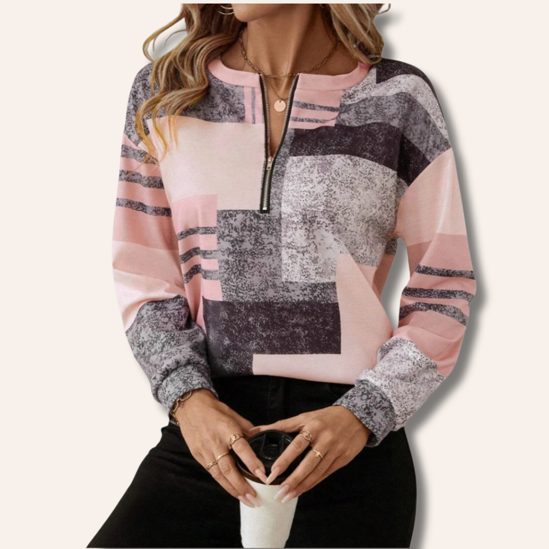 Caitlin | Elegant Half-Zip Jumper