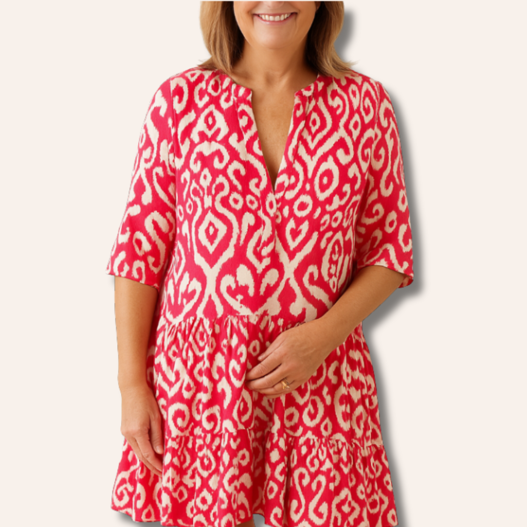 Ewita | Elegant V-Neck Dress