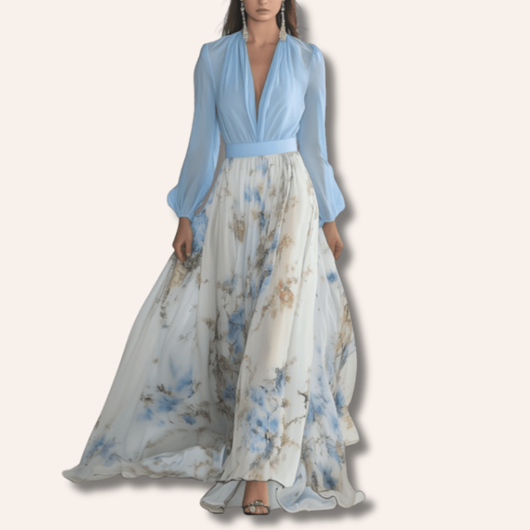 Florence | Long Dress with Floral Print
