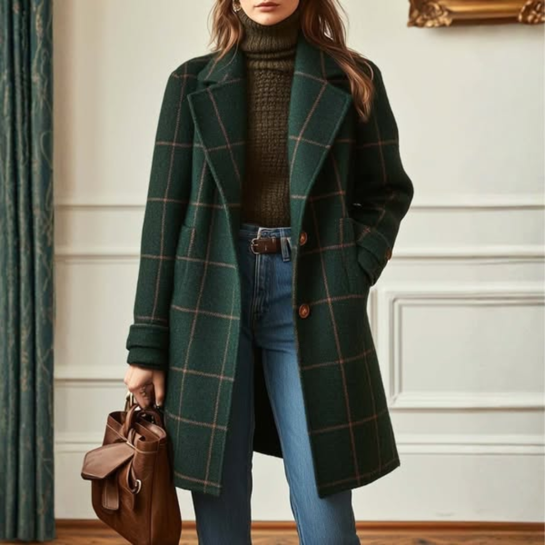 Catherine | Heritage Plaid Tweed Coat
